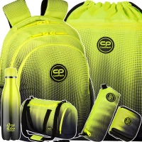 1. CoolPack Zestaw Szkolny Gradient Lemon 6el. Plecak Jerry E29510/F + Torba E92510 + Worek E70510 + Piórnik E61510