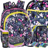 1. CoolPack Zestaw Szkolny In The Garden 5el. Plecak Jerry F029831 + Piórnik F066831 + Worek F070831 + Z08831 + Z18831