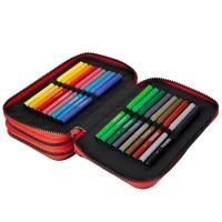 3. CoolPack Jumper 3 Piórnik Trzykomorowy z Wyposażeniem Gradient Cranberry F067756