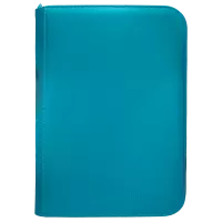 1. Ultra Pro: Vivid 4-Pocket Zippered PRO-Binder - Teal