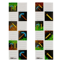 5. Starpak Naklejki Na Zeszyt Pixel Game 1 Listek 6szt. 494325