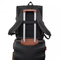 3. R-Bag Plecak Męski na Laptopa 15" z USB Packer Black Z011