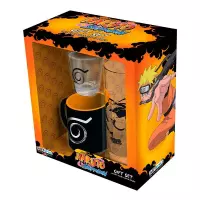 1. Zestaw Prezentowy Naruto Shippuden: Szklanka + Zestaw do espresso