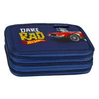 8. Starpak Piórnik Trzykomorowy z Wyposażeniem Hot Wheels Granatowy 486071