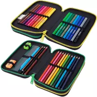 2. CoolPack Jumper 2 Piórnik Dwukomorowy Z Wyposażeniem Hello Kitty Black Neon F066034