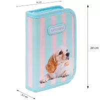 5. AstraBag Piórnik AC1 Pojedynczy Dwuklapkowy bez Wyposażenia Puppy Line 503026062