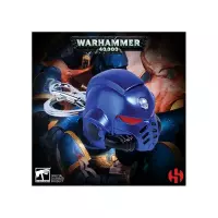 2. Brelok Warhammer 40K Space Marine Primaris Helmet Ultramarine