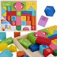 1. Mega Creative Klocki Drewniane Kolorowe 545059
