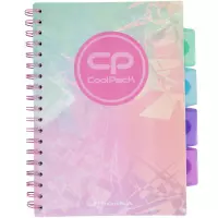 1. CoolPack Kołozeszyt Tie Dye B5 100 Kartek Kratka 93785CP