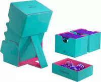 4. Gamegenic: Stronghold 200+ XL Convertible - Pudełko na Karty - Teal/Pink
