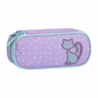 3. Starpak Piórnik Szkolny Tuba Usztywniana Glitter Cat 576221