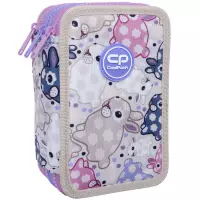 1. CoolPack Jumper 3 Piórnik Trzykomorowy Z Wyposażeniem White Bunny F067833