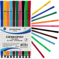 1. Starpak Cienkopisy Okrągłe 0.4mm. 10kol 569628