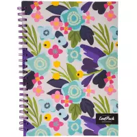 1. CoolPack Kołozeszyt Flower Me A4 100 Kartek Kratka 30001CP