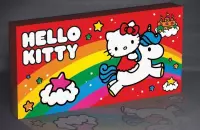 2. Podświetlany Obraz na Płótnie Hello Kitty - Tęcza