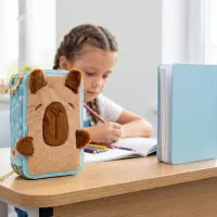 4. AstraBag Piórnik Trzykomorowy z Wyposażeniem AC31 Fluffy Capy 503026026
