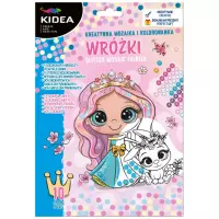 1. Kidea Kreatywna Mozaika i Kolorowanka Wróżki 098798
