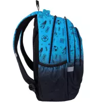 5. CoolPack Fast Plecak Szkolny Football 2T Blue F163008
