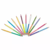 3. Kidea Kredki Ołówkowe 2 stronne 24 kolory Trójkatne Pastel 518478
