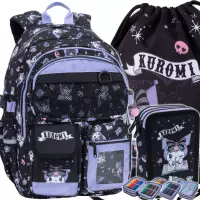 1. CoolPack Zestaw Szkolny Kuromi 3el. Plecak Sully F154031 + Worek F054031 + Piórnik F067031