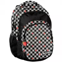4. BeUniq Plecak Szkolny Strawberry Check BU26TR-2706