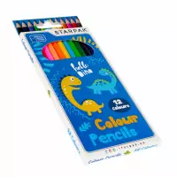 1. Starpak Kredki Ołówkowe 12 kolorów Dino 512000