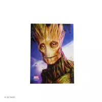3. Gamegenic: Marvel Champions Fine Art Sleeves (66 mm x 92 mm) Groot 50+1 szt.