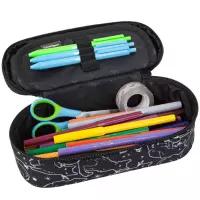 2. Coolpack Campus Piórnik Tuba Usztywniona z Organizerem Black Cats F062894