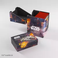 9. Gamegenic: Star Wars Unlimited Card Game - Soft Crate - Pudełko na Karty - Han Solo / Millenium Falcon