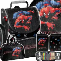1. Paso Zestaw Szkolny 4el Amazing Spiderman Tornister SP26FF-525 + Piórnik SP26FF-P001 + Worek SP26FF-712 + Torba SP26FF-074