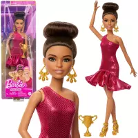 3. Mattel Barbie Lalka Tancerka z Brązowymi Włosami Upiętymi w Kok JFR09
