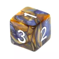 2. Komplet kości REBEL RPG - Dwukolorowe - Pomarańczowo-niebieskie