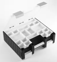 13. Gamegenic: Game Castle - Black/White/Clear