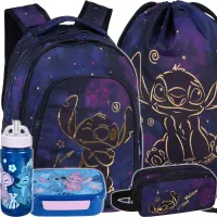 1. CoolPack Zestaw Szkolny Stitch Gold 5el. Plecak Prime F025948 + Worek F054948 + Piórnik F060948 + STLO9864
