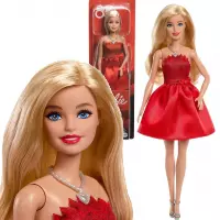 1. Mattel Barbie Lalka Limitowana 80-lecie Rubinowa Sukienka JGD25