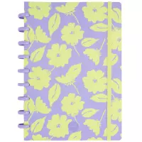 1. CoolPack Kołozeszyt z Gumką Flores Lila B5 100 Kartek Kratka 97660PTR