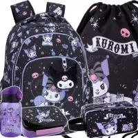 1. CoolPack Zestaw Szkolny Kuromi 5el. Plecak Prime Pro F162031 + Worek F054031 + Piórnik F060031 + 14003PTR + 14041PTR
