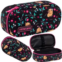 7. AstraBag Piórnik AC6 Saszetka Usztywniona Flower Capy 503026020