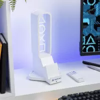 7. Stojak na Słuchawki Z Podświetleniem RGB + Pilot Zdalnego Sterowania Playstation