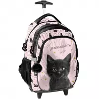 4. Paso Plecak Szkolny Na Kółkach Black Cat PP26BC-997