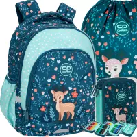 1. CoolPack Zestaw Szkolny Deer 3el. Plecak Prime Pro F162962 + Worek F159962 + Piórnik F067962
