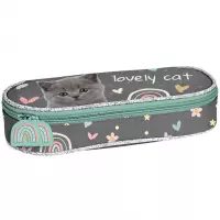 3. Paso Piórnik Tuba Usztywniona Grey Cat PP26CS-013