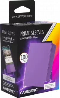 1. Gamegenic: Prime Sleeves 66x91 mm - Purple - Koszulki na Karty - 100 sztuk
