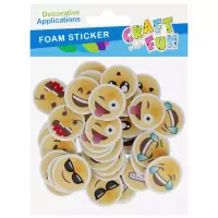 1. Craft With Fun Ozdoba Dekoracyjna Emotki Samoprzylepne 595956