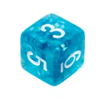 7. Komplet kości REBEL RPG - Gęsty rdzeń - Morskie (białe cyfry)