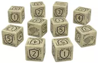 1. Komplet kości D6: Gra o Tron - Stark