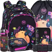 1. CoolPack Zestaw Szkolny Capybara Music 5el. Plecak Jerry F029961 + Worek F159961 + Piórnik F076961 + Z17961 + Z18961
