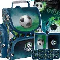 1.  Paso Zestaw Szkolny 3el. Football Tornister PP24FC-525 + Piórnik PP24FC-P001BW + Worek PP24FC-712