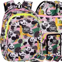 1. CoolPack Zestaw Szkolny Panda Gang 3el. Plecak F029829 + Worek F070829 + Piórnik F067829