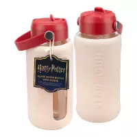 1. Szklana Butelka na Wodę z Silikonowym Etui Harry Potter